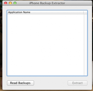 iPhone Backup Extractor起動